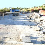 foriolavori I lavori di marciapiedi/aiuole che si stanno realizzando nell’area di parcheggio Pietre Rosse