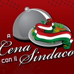 logo a cena con il sindaco